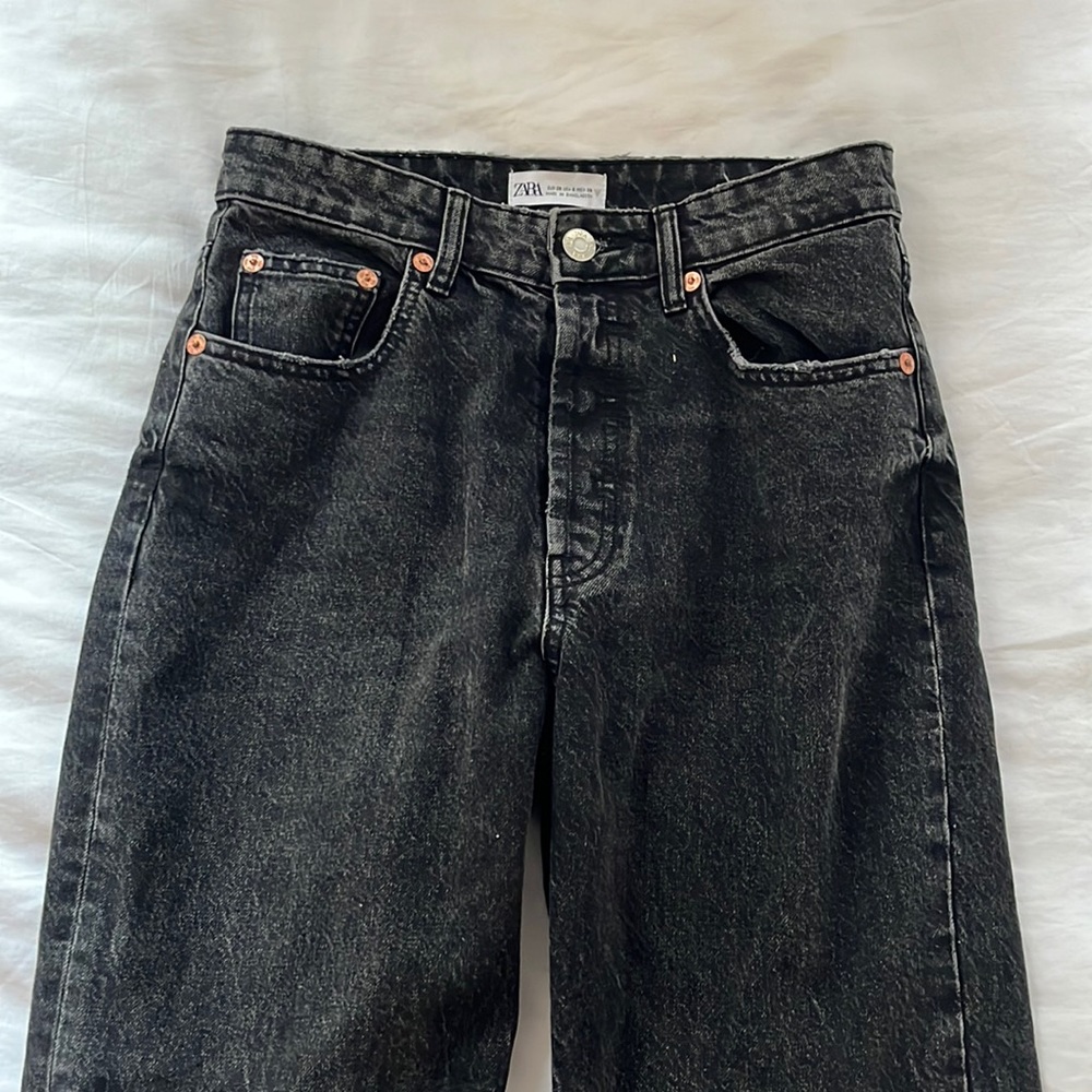 Zara Black Straight Leg Jeans